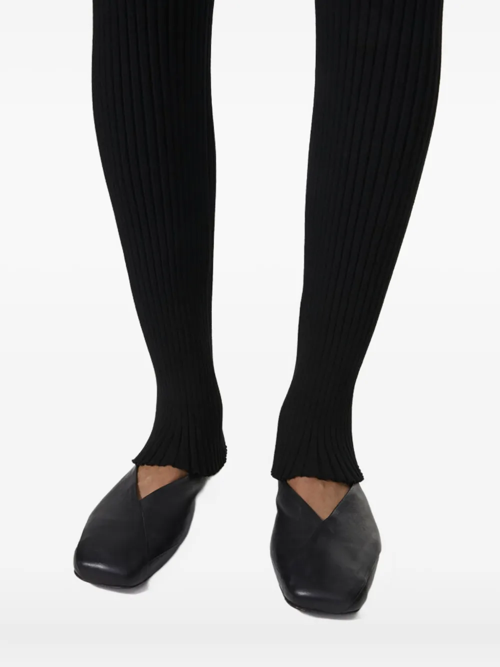 Rodebjer ribbed-knit trousers Zwart