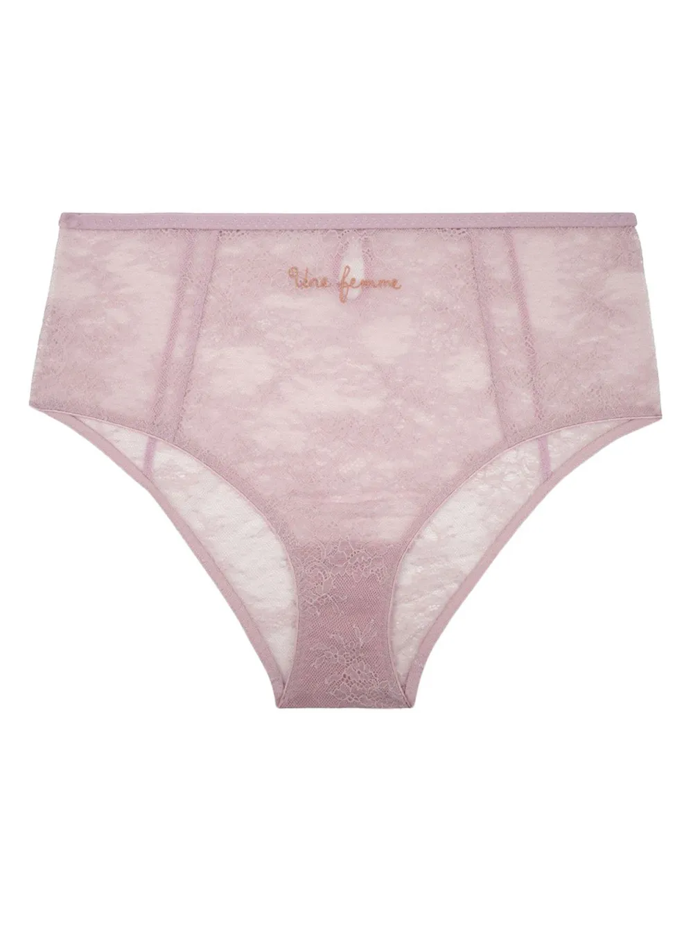 Love Stories floral-lace high briefs - Rosa