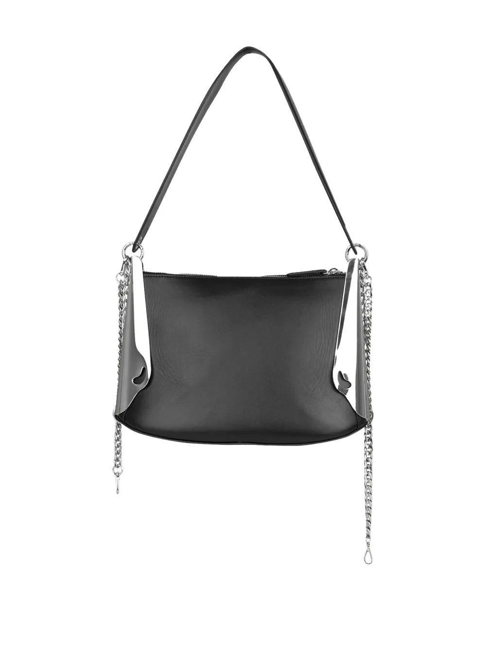 PUBLISHED BY chain-embellished leather shoulder bag Zwart