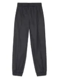 GANNI elasticated-waistband trousers - Grey
