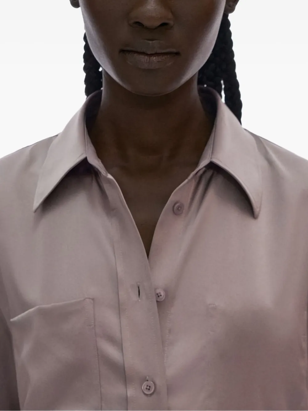 Helmut Lang pocket-detail shirt Paars