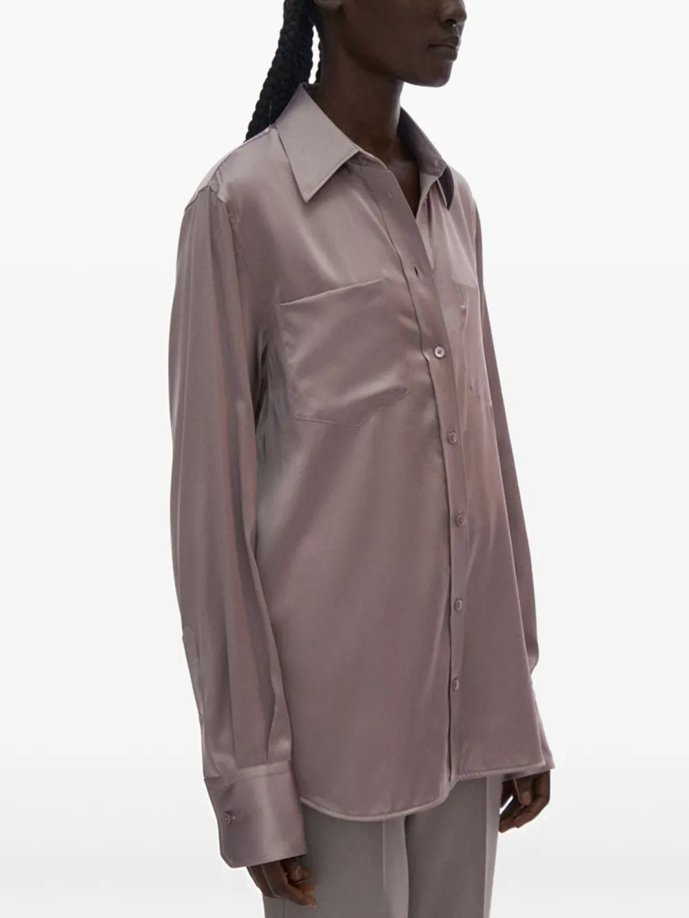 Helmut Lang pocket-detail shirt Paars