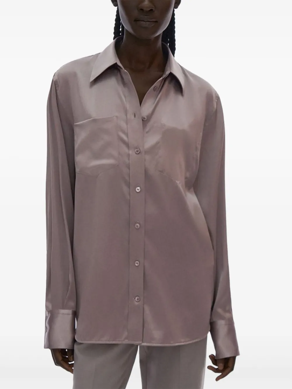 Helmut Lang pocket-detail shirt Paars