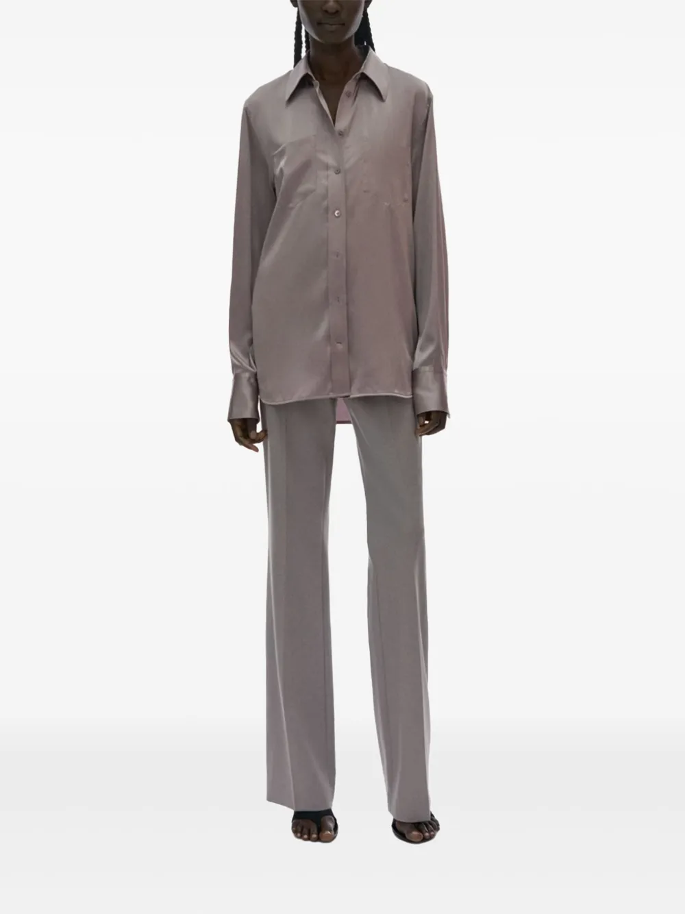 Helmut Lang pocket-detail shirt Paars