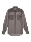 Helmut Lang pocket-detail shirt - Purple