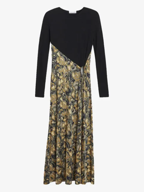 Rodebjer ribbed marbled midi dress