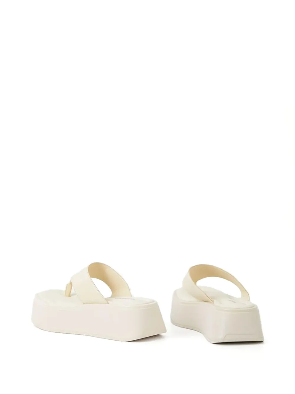 Vagabond Courtney Platform Thong Flip-flops In Neutral