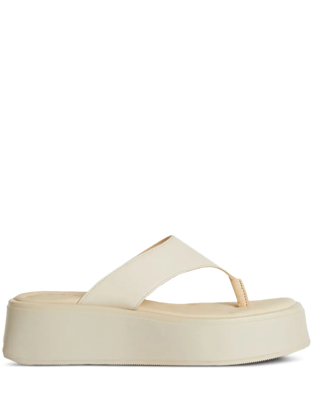 Vagabond Courtney Platform Thong Flip-flops In Neutral