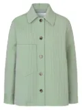 SAMSOE SAMSOE quilted-texture patch-pocket jacket - Green