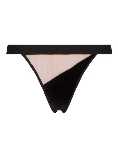 Undress Code Daydreaming velvet-panelled thong