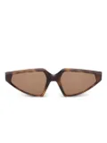 Sportmax geometric-frames sunglasses - Brown