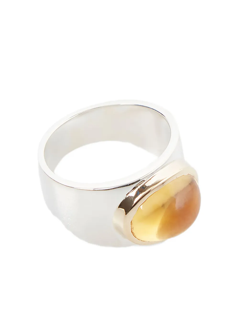 Pearls Before Swine Anello in argento sterling con citrino