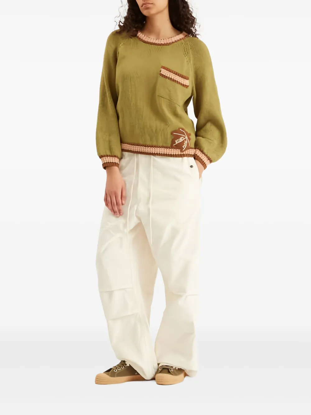 STORY mfg. Bulb crew-neck sweater - Beige