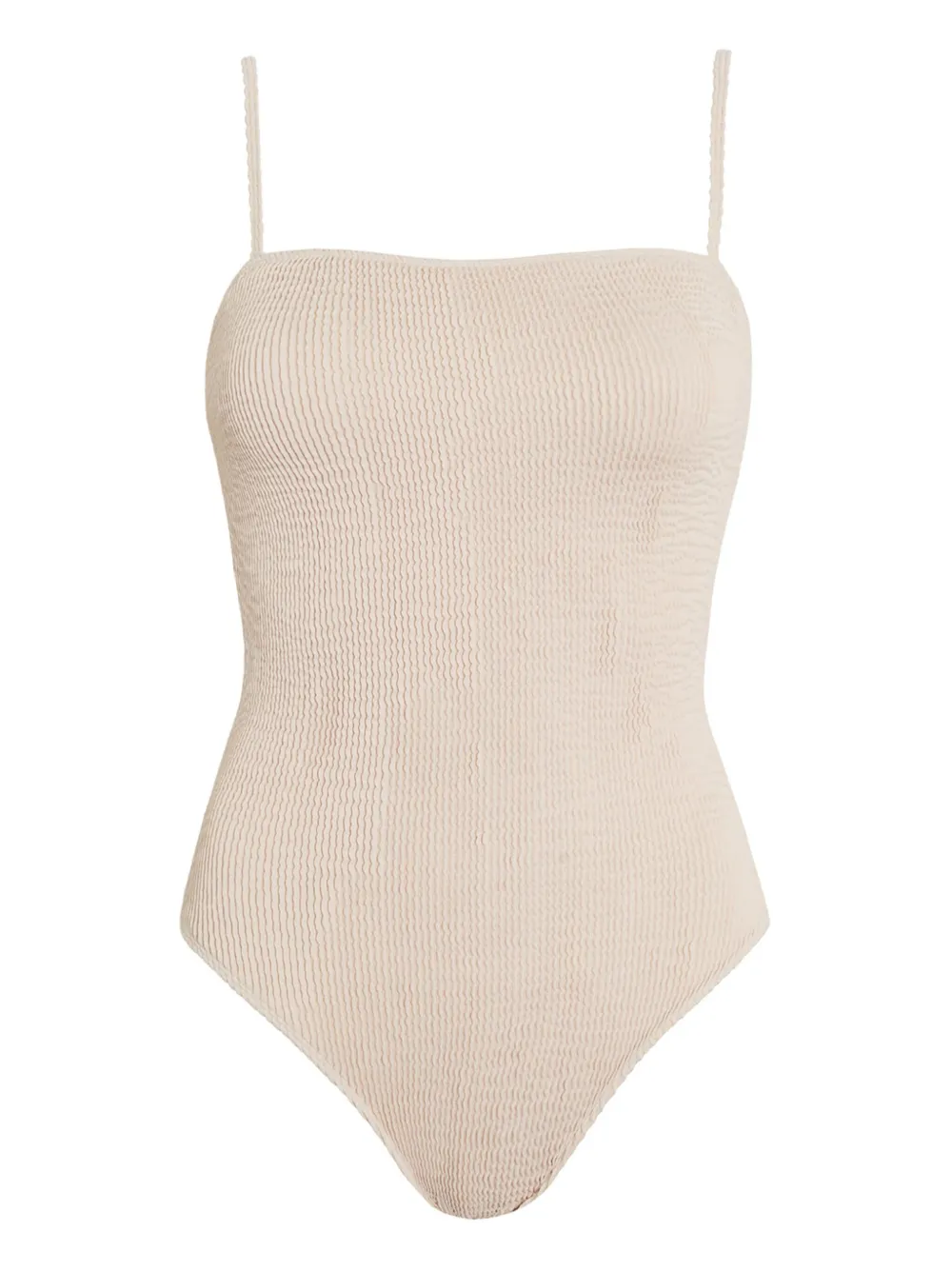 Faithfull the Brand Minnelli textured swimsuit Beige