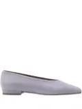 Flattered pointed-toe suede flat pumps - Purple