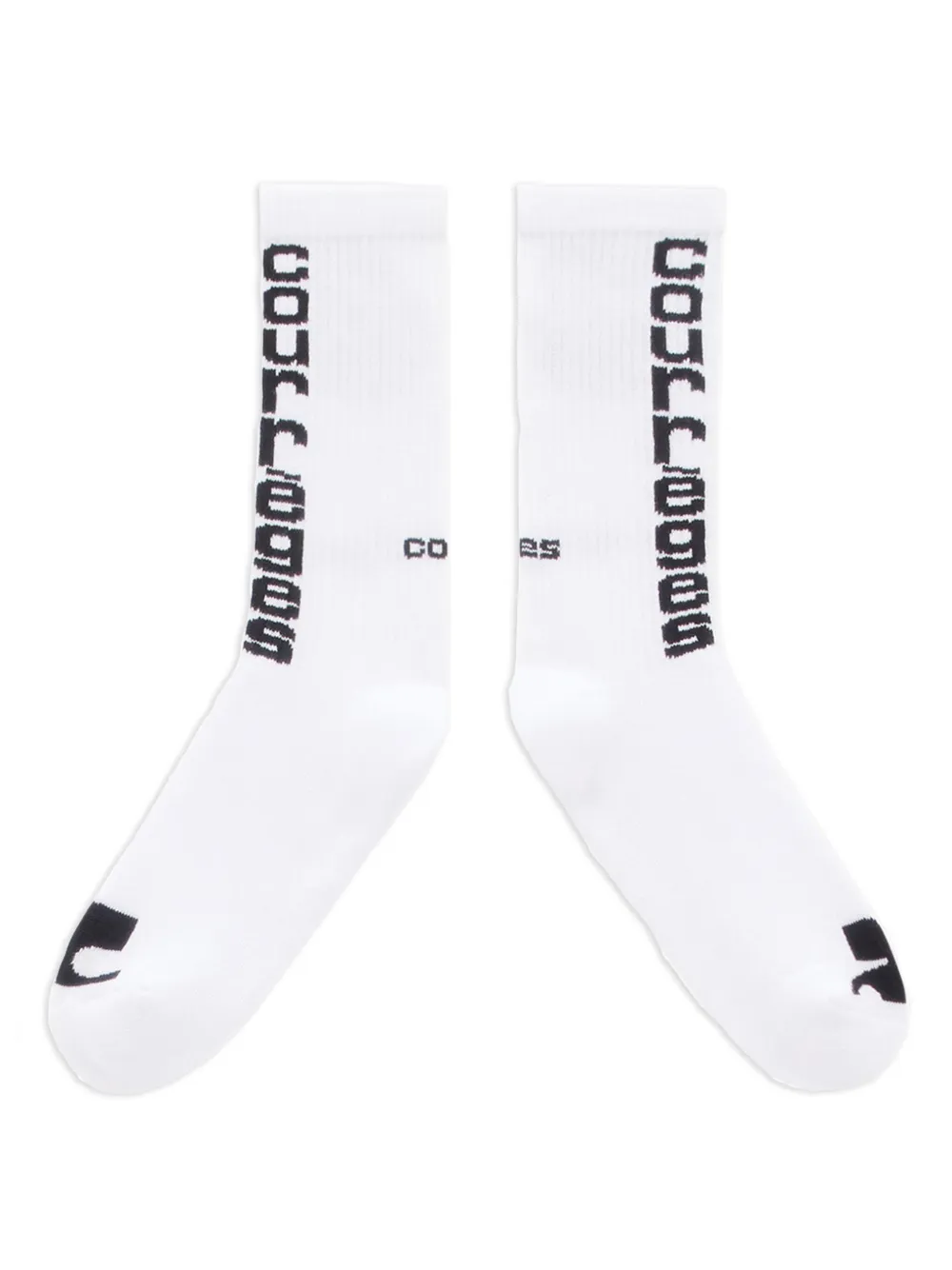 Courrèges logo-detail ribbed socks | Image 2