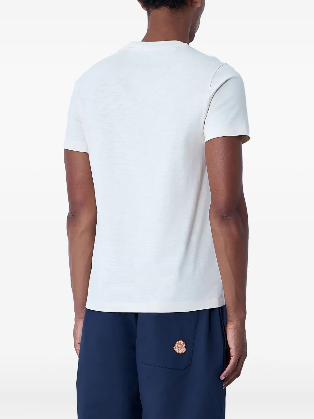 Moncler T-shirt met ronde hals Wit