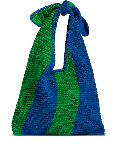 CEFÉR Pekines striped woven tote bag