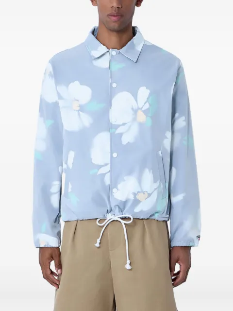 NOAH floral-print snap-button overshirt
