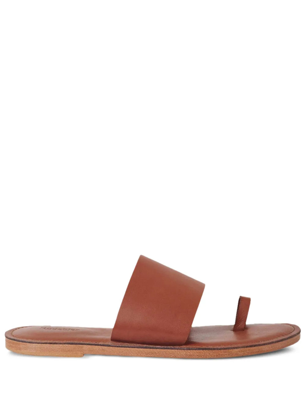 leather toe-ring sandals