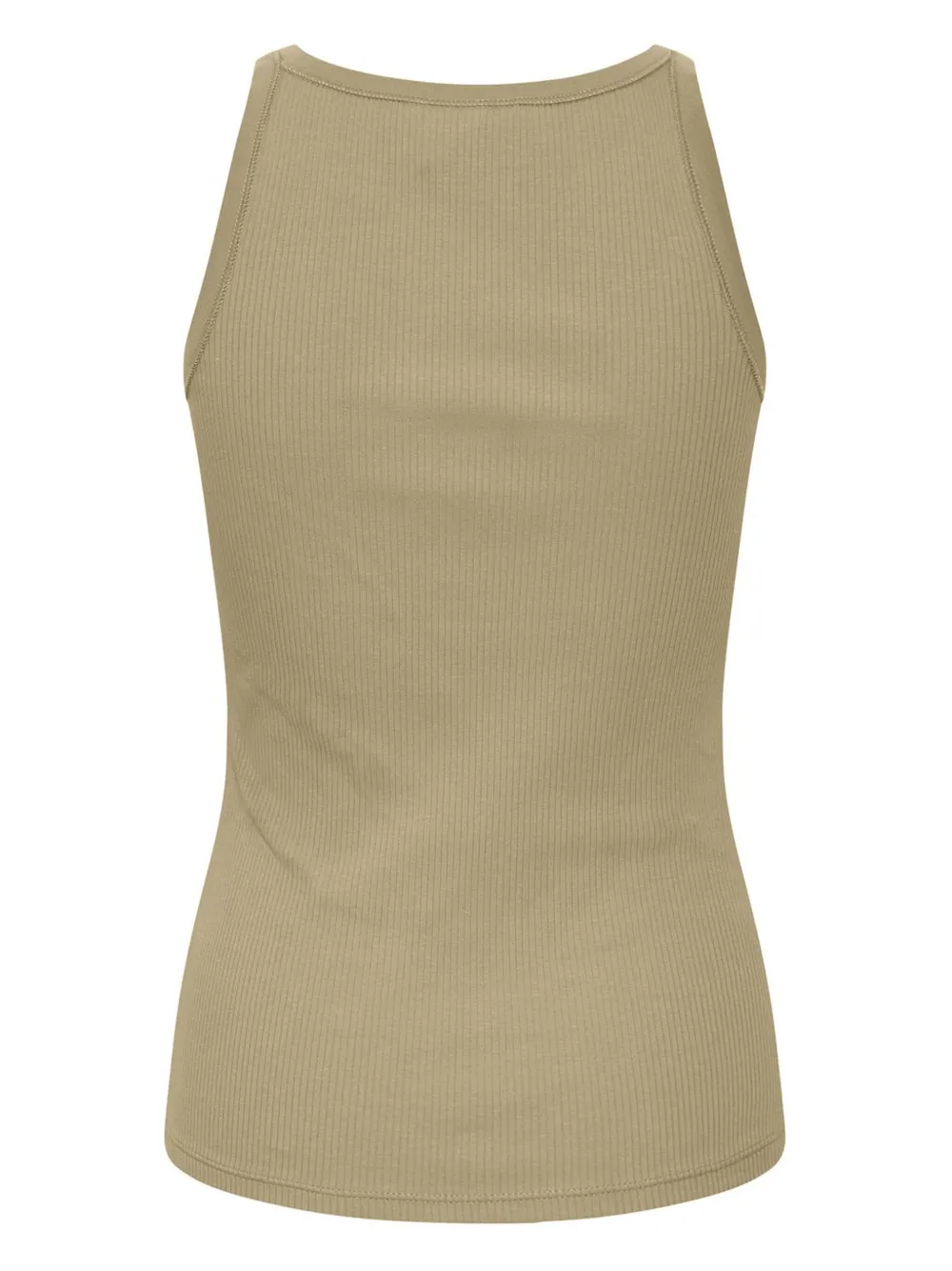 Gestuz Drew Ribbed Cotton Vest Top In Nude