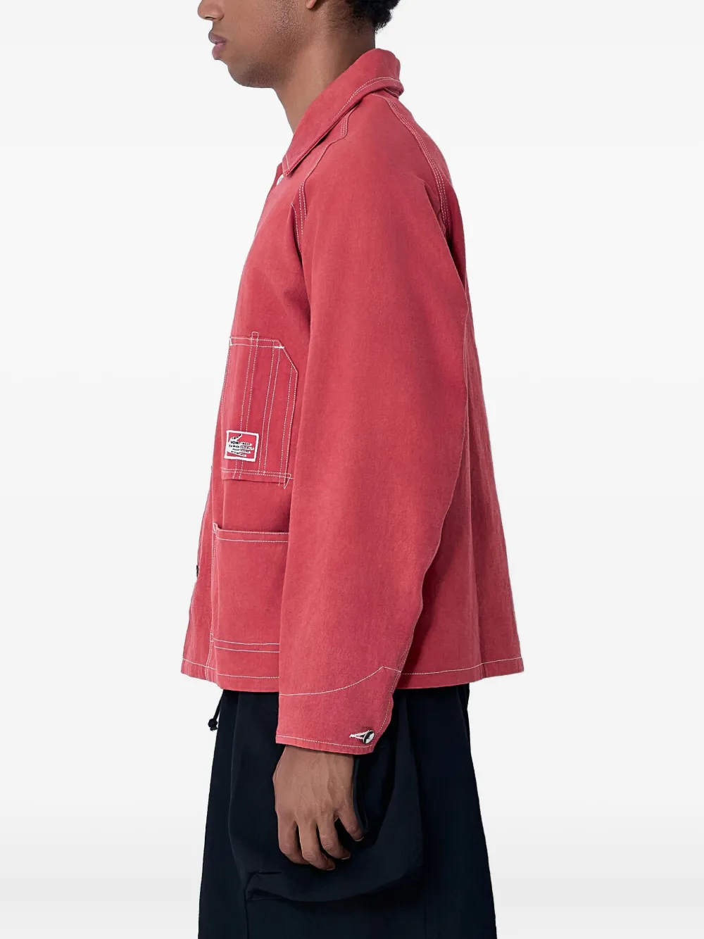 Story Mfg. Railroad Patch-pocket Jacket In Pink