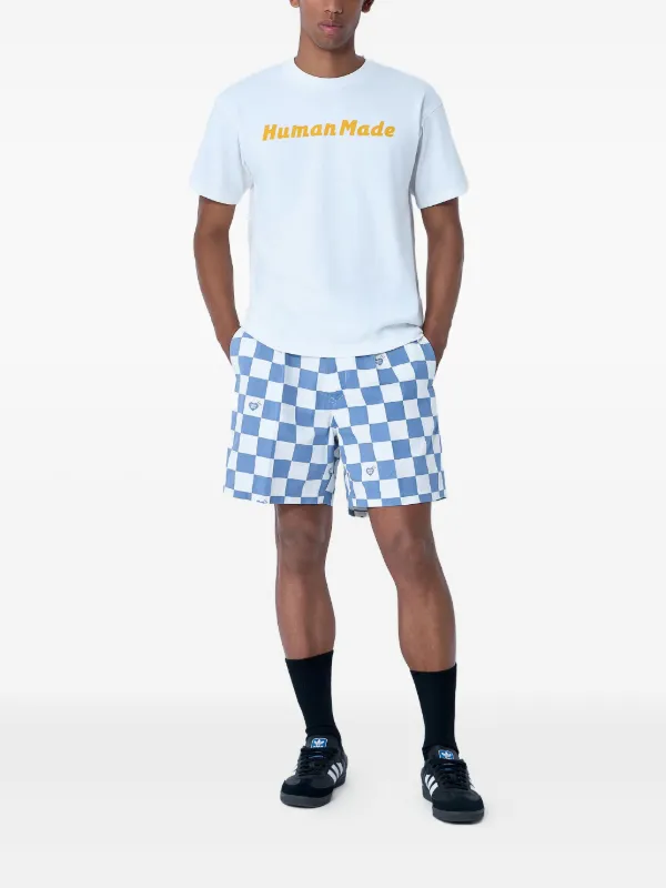 Human Made チェッカー ショートパンツ | ブルー | FARFETCH JP