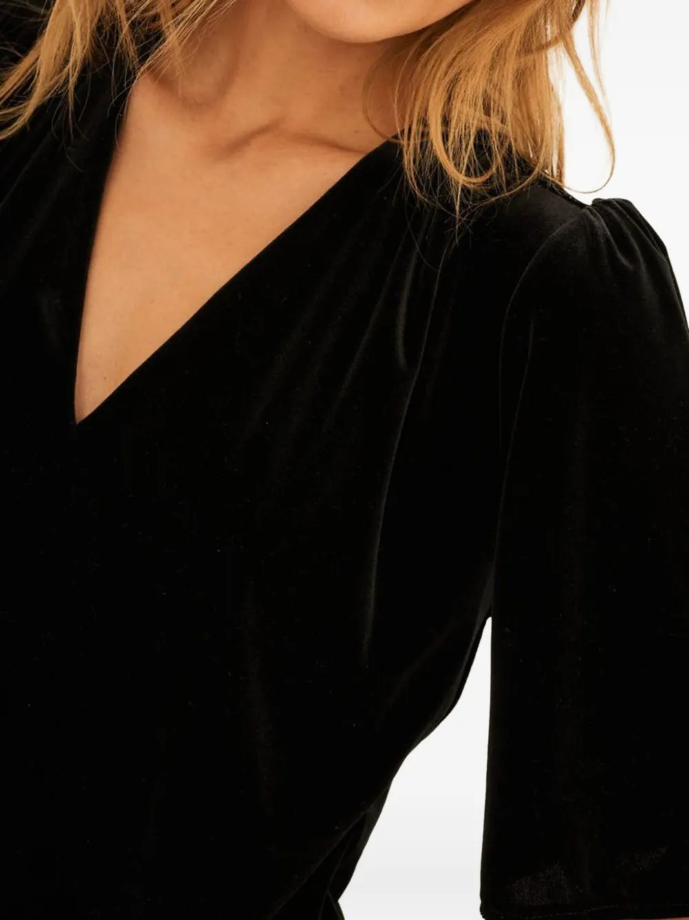 Undress Code Addicted To Love velvet wrap-neck bodysuit | Blouses | Image 2