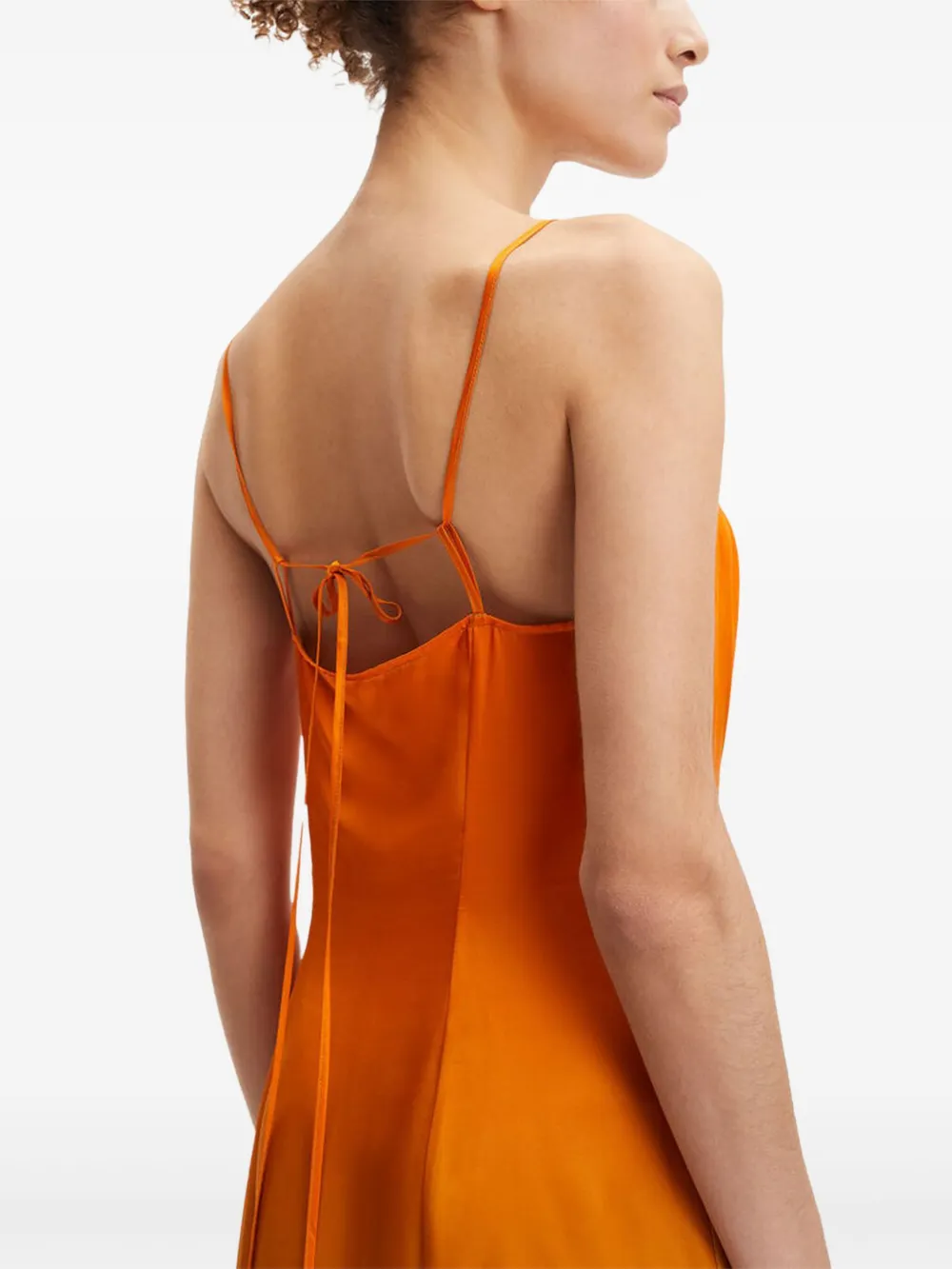 SAMSOE gradient silk dress Oranje