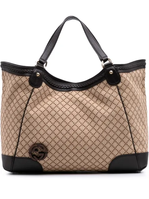 Gucci Pre-Owned Borsa tote Diamante in tela con motivo GG 2016-2025