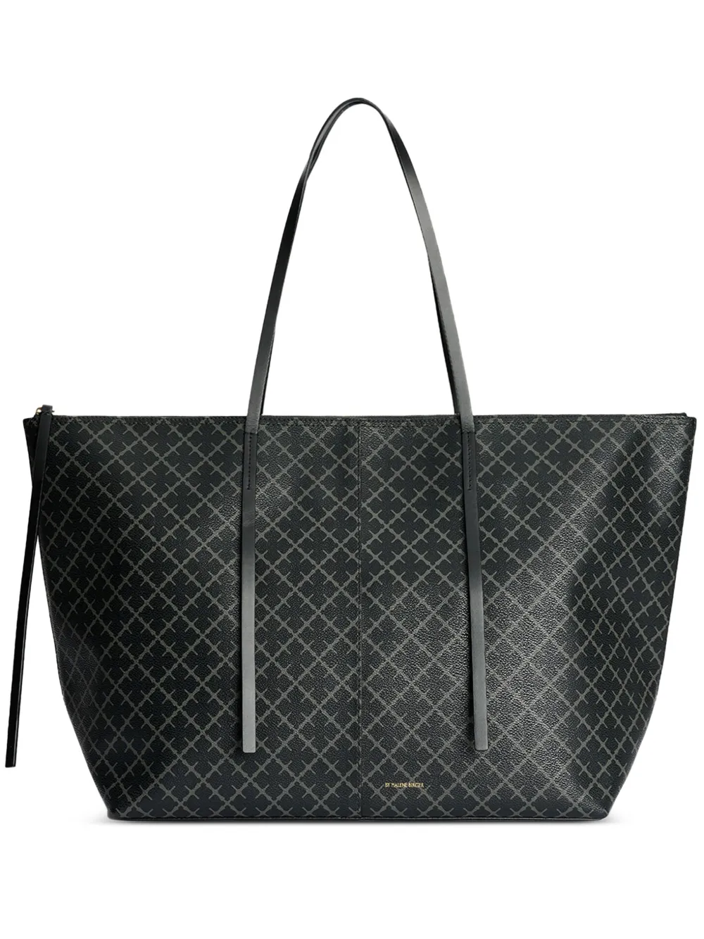 By Malene Birger Luze shopper met monogram Zwart