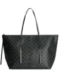 By Malene Birger Luze monogram zip tote bag - Black