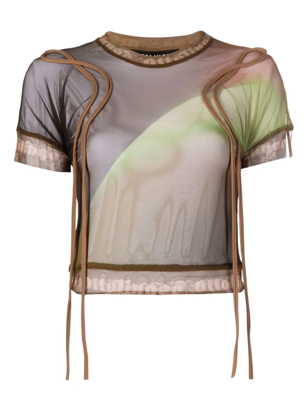 Ottolinger mesh T-shirt Bruin