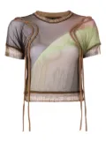 Ottolinger mesh T-shirt - Brown