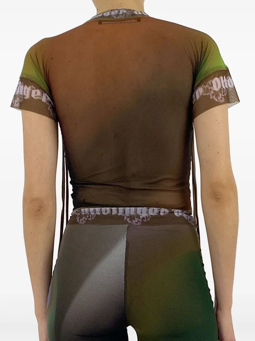 Ottolinger mesh T-shirt Bruin