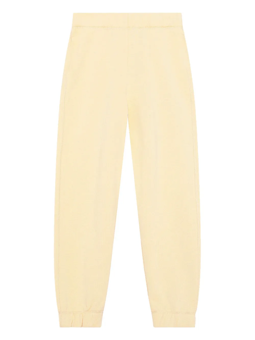 GANNI logo-embroidered track pants Geel