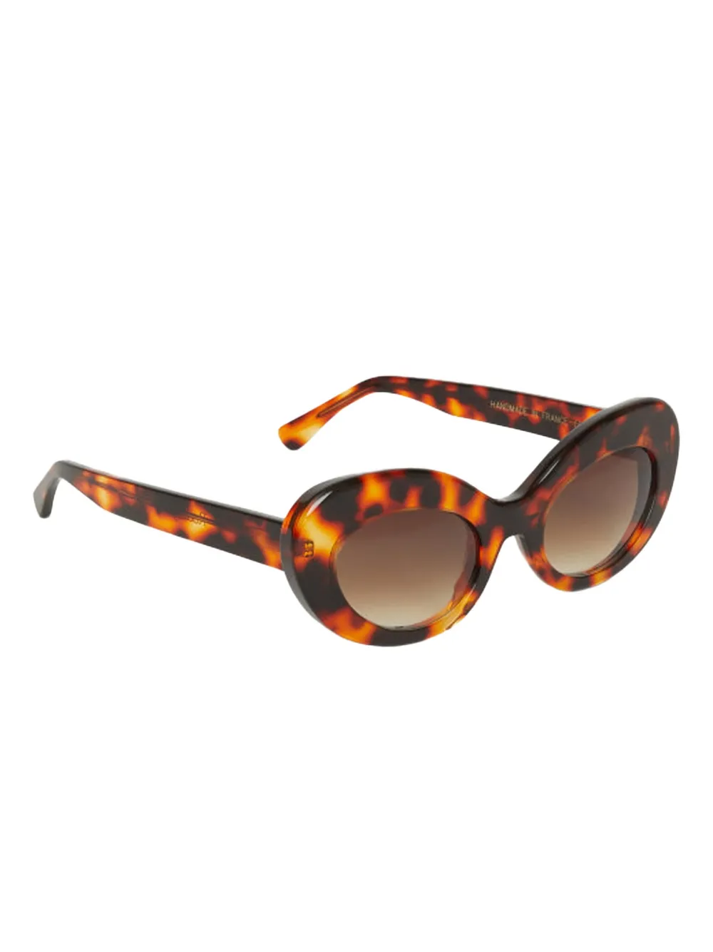 Rodebjer Sylvia oval-frame tortoiseshell sunglasses - Bruin