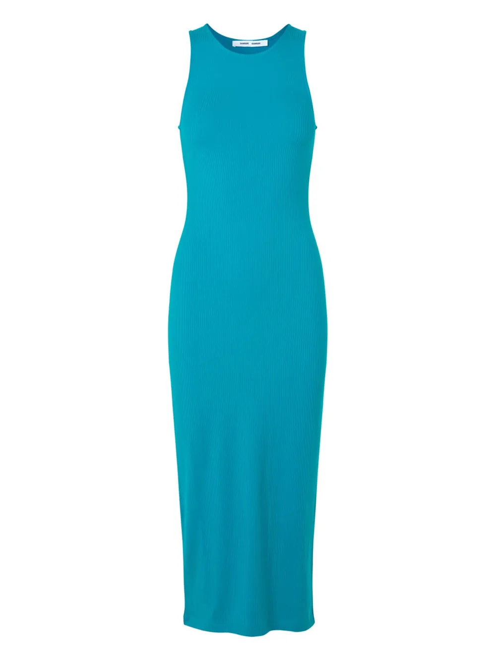 Samsoe & Samsoe Kerstin Ribbed Bodycon Dress In Blue
