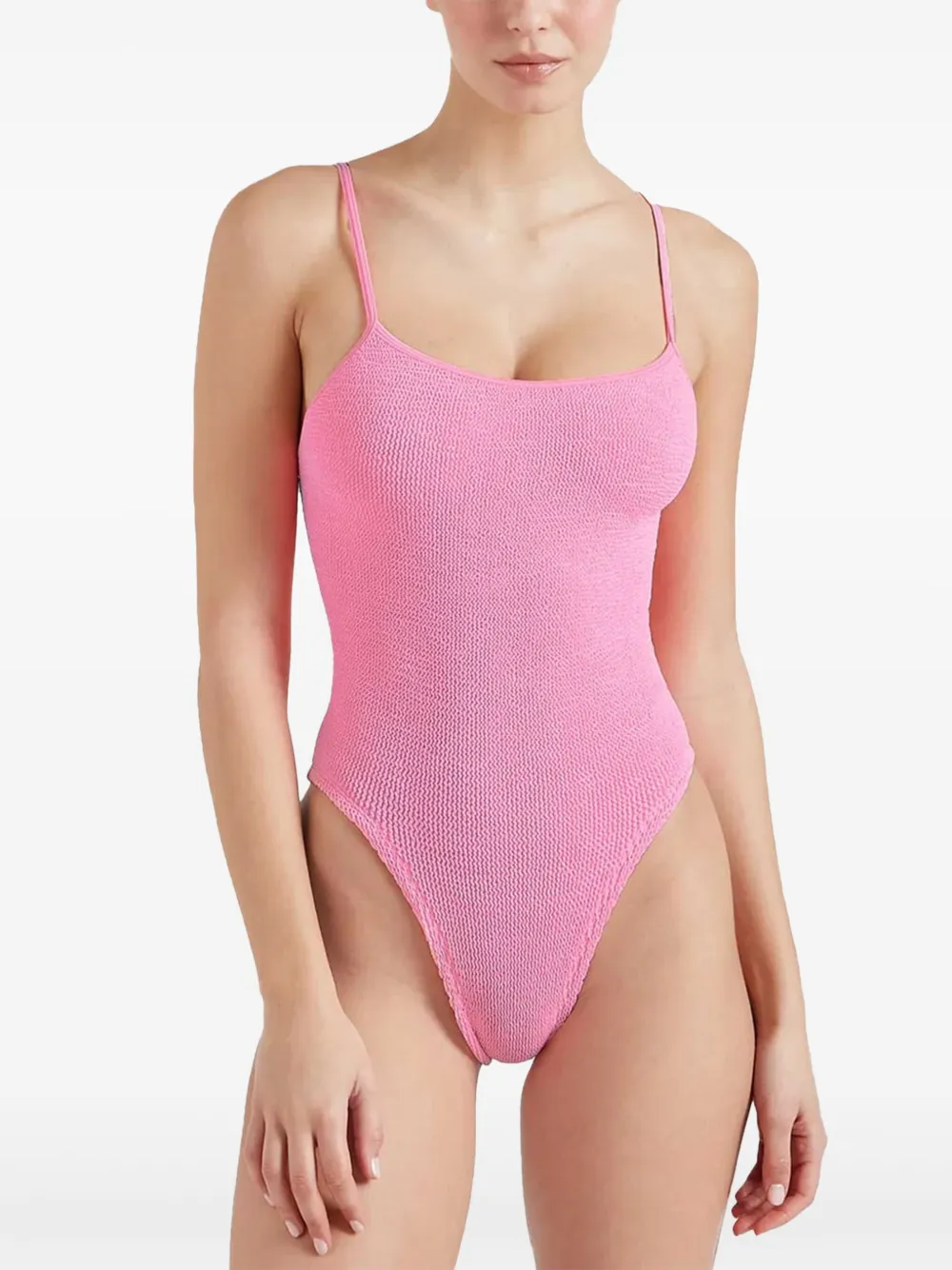 Hunza G Pamela badpak met spaghettibandjes Roze