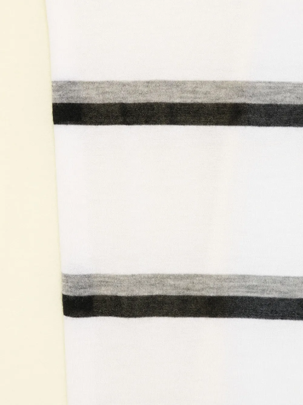 Pre-owned Gucci Stripe Wool Scarf In Yellow