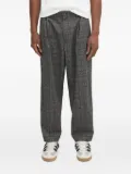 Neighborhood pleated checked trousers - Black
