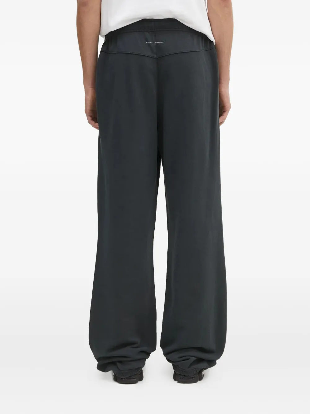 MM6 Maison Margiela Broek met logoprint Zwart