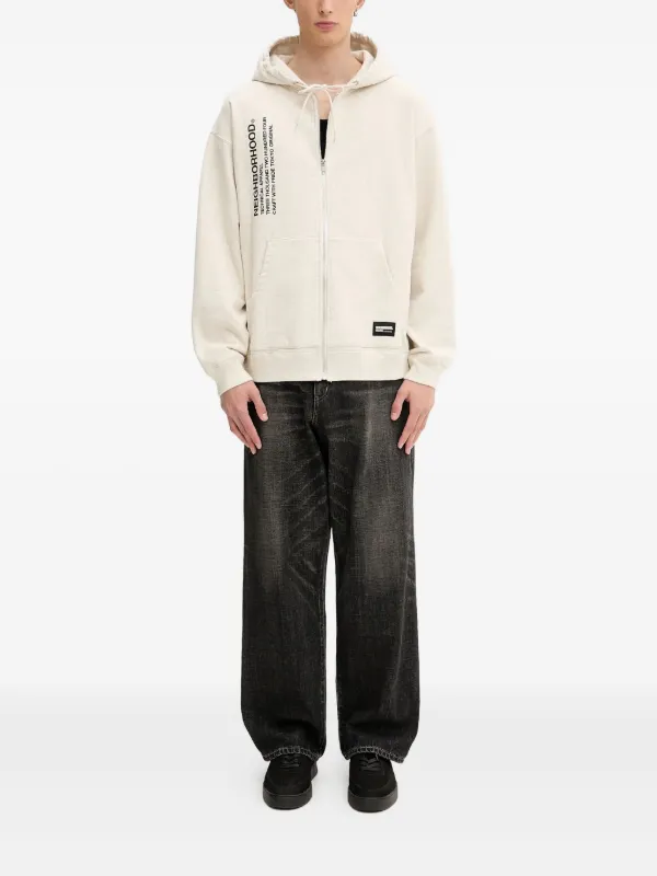 NEIGHBORHOOD ネイバーフッド　ジップアップパーカー Neighborhood ジップアップ パーカー | ニュートラル | FARFETCH JP