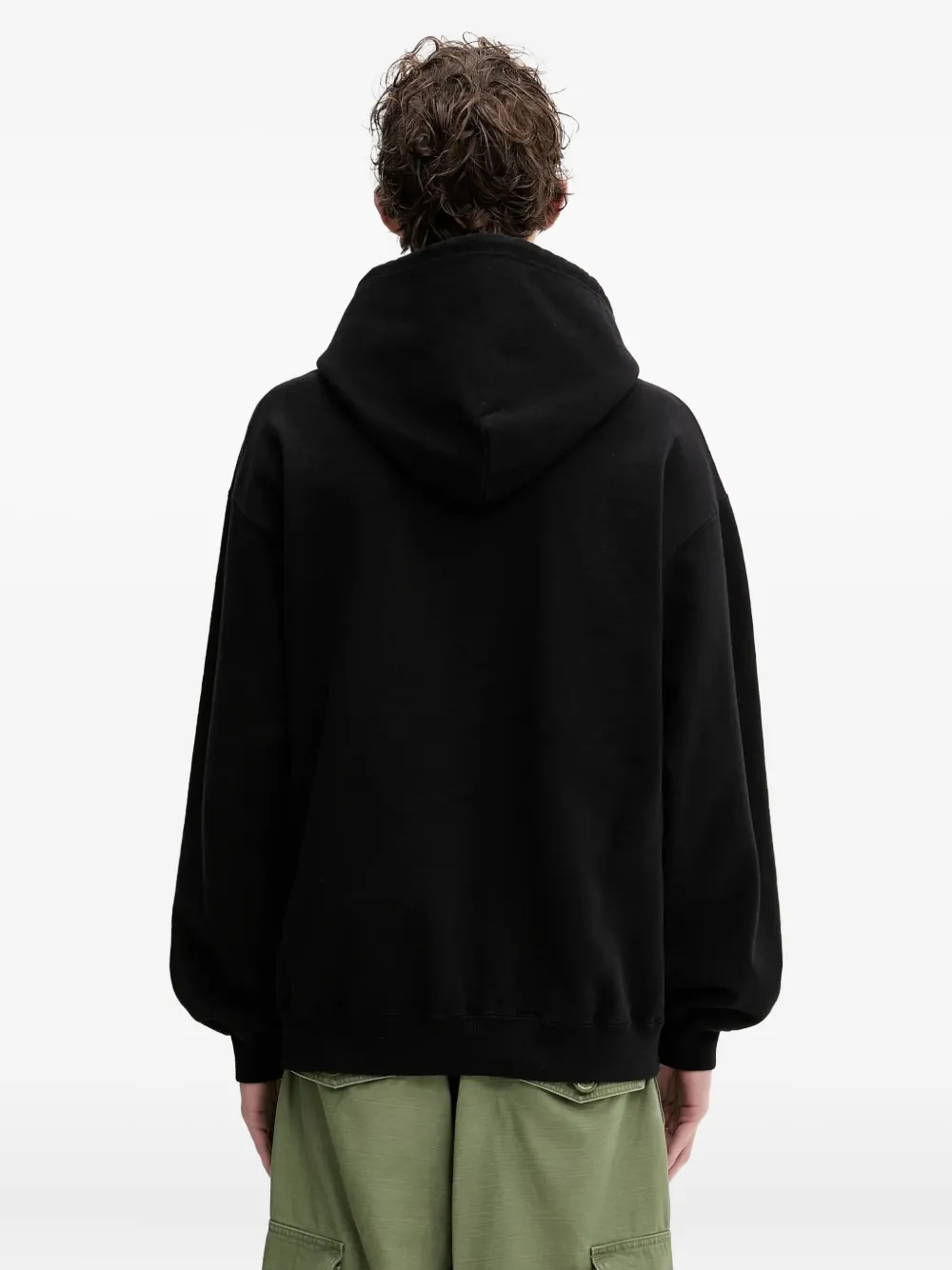Neighborhood Sweater met logodetail en capuchon Zwart