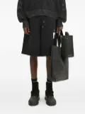 Maison MIHARA YASUHIRO drawstring patch-pocket sweat shorts - Black