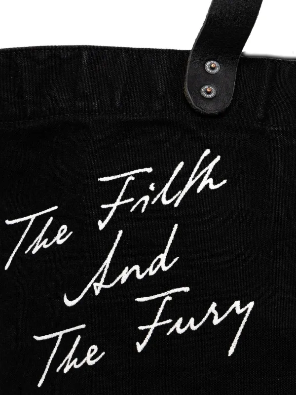 Neighborhood Washed Canvas leather-handle Tote Bag | Black | FARFETCH