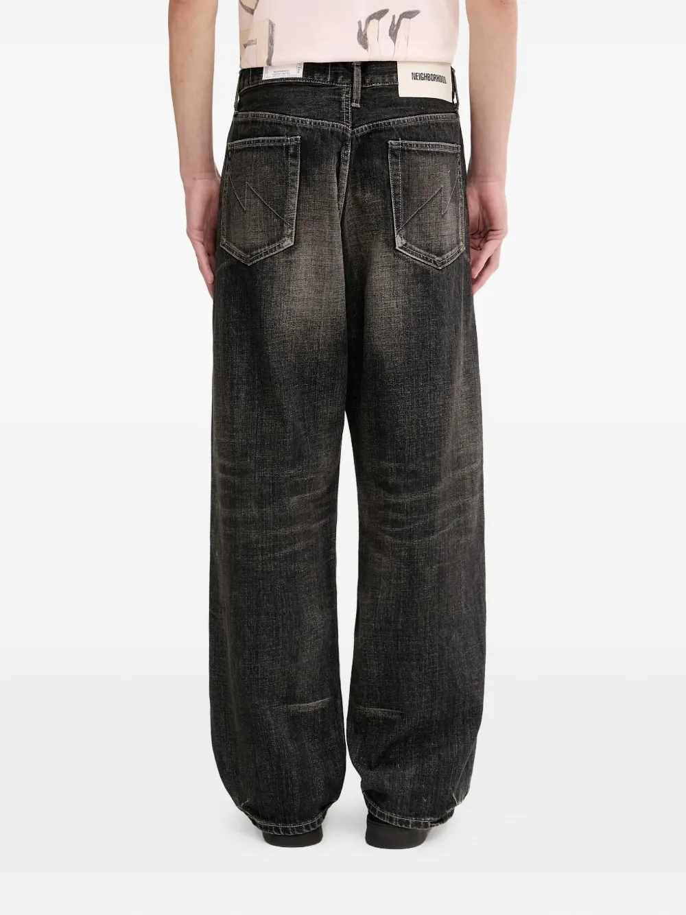 Neighborhood Jeans met vervaagd effect Zwart