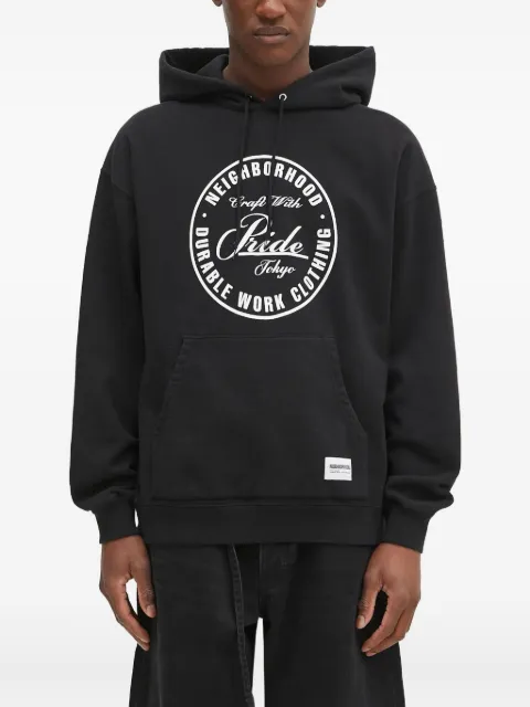 Neighborhood circular-logo hoodie