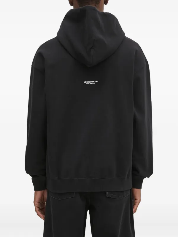 NEIGHBORHOOD クラシックロゴパーカー　ブラック Neighborhood ロゴ パーカー | ブラック | FARFETCH JP
