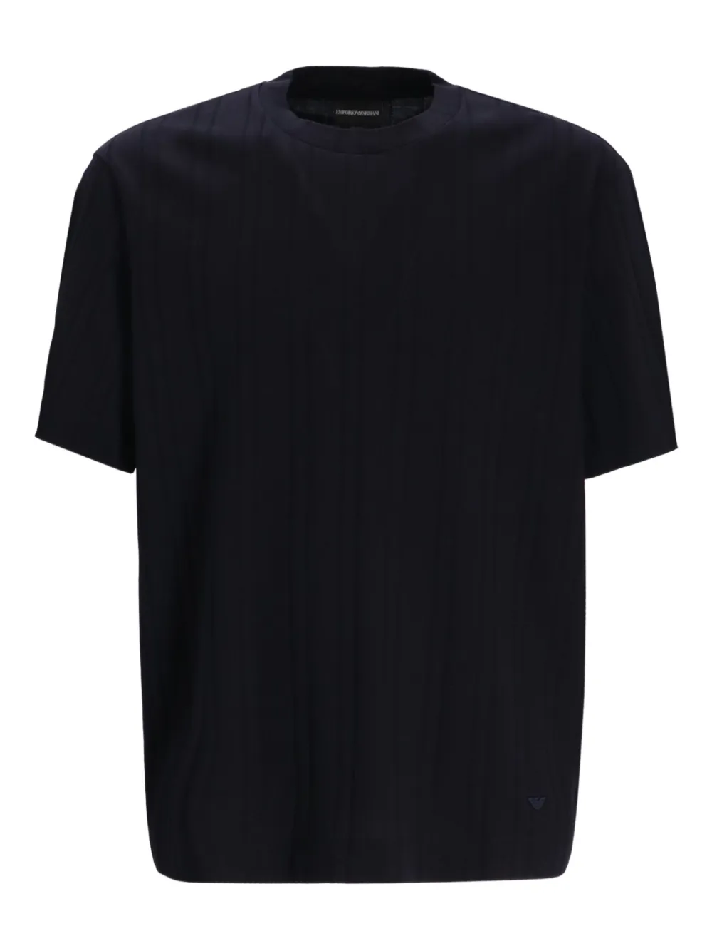 Emporio Armani crew-neck cotton T-shirt | Black | Image 1